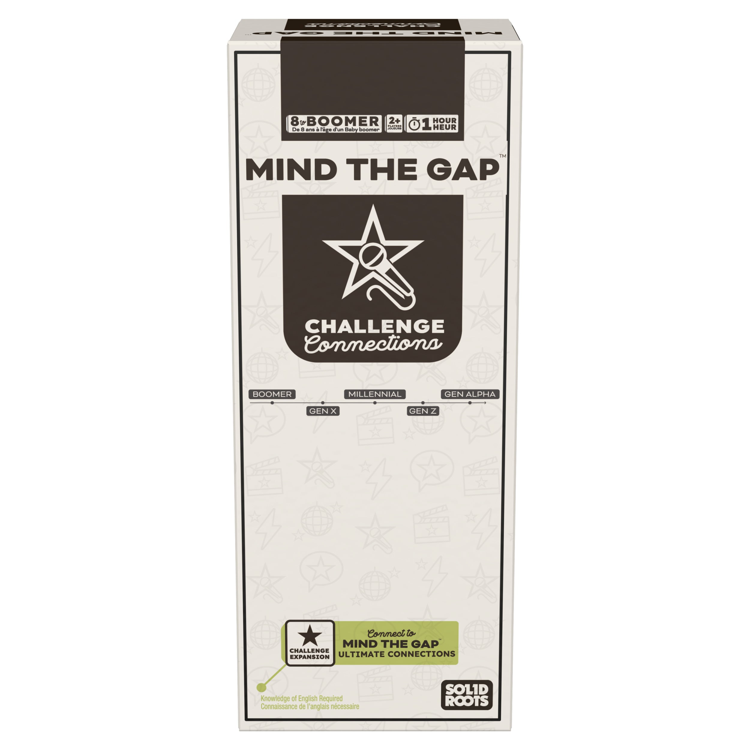 Spin Master Games, SolidRoots Mind the Gap Challenge Connections, Expansion Pack for the MTG Ultimate Connections Trivia Game for the Generations, Family Game Night, 2 & Up Players, for Ages 8 & Up