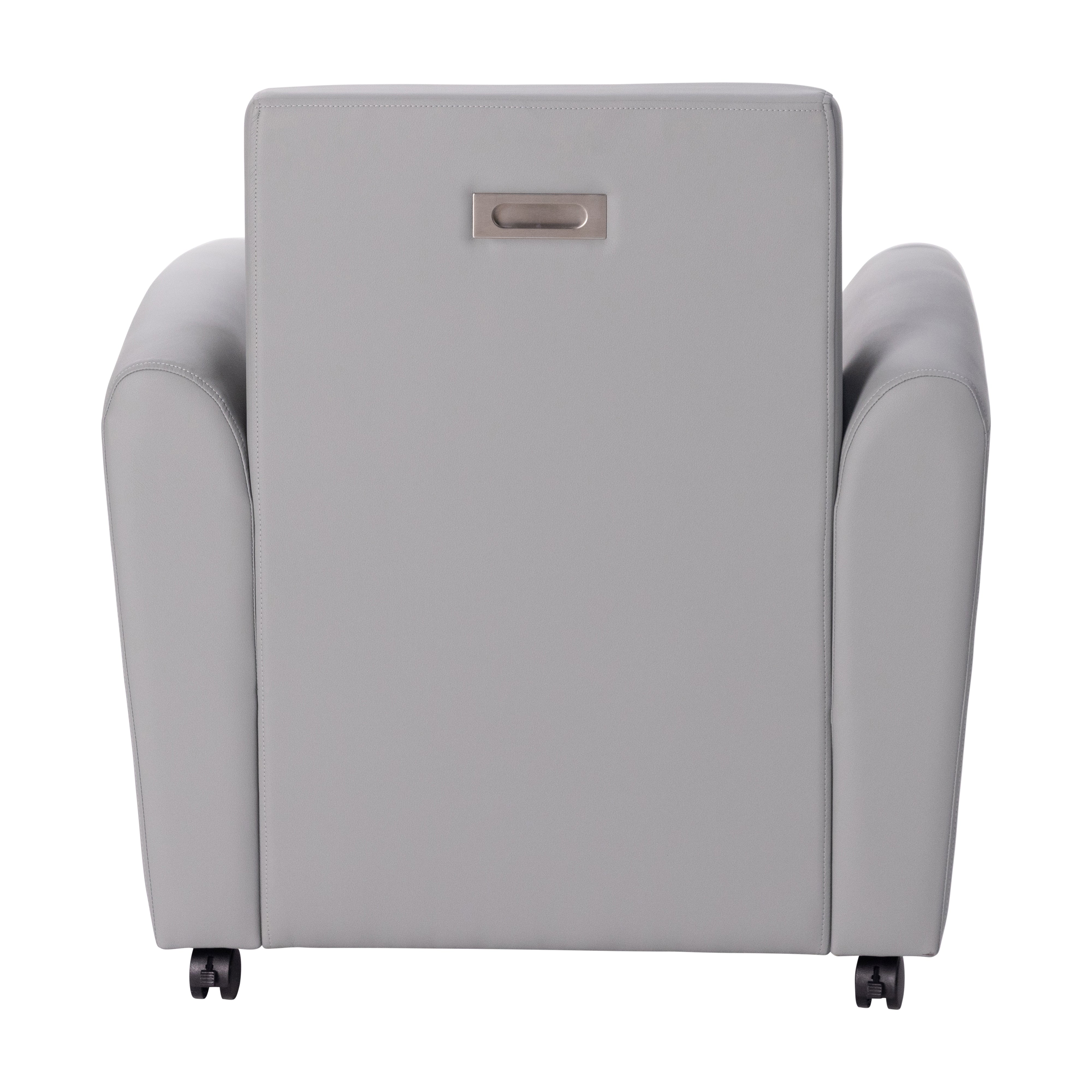 Pro Series Upholstered Mobile Common Area Chair - Gray