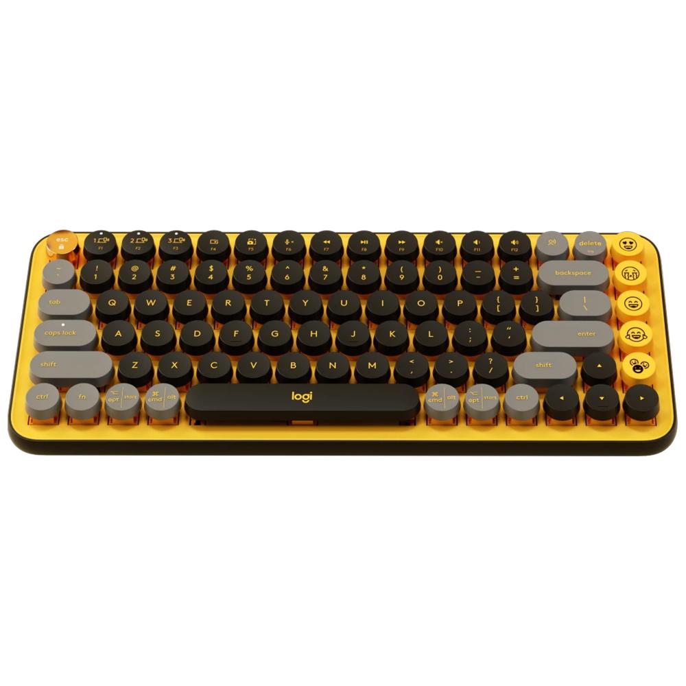 Logitech Logitech Wireless Mechanical Keyboard with Customizable Emoji Keys - Yellow
