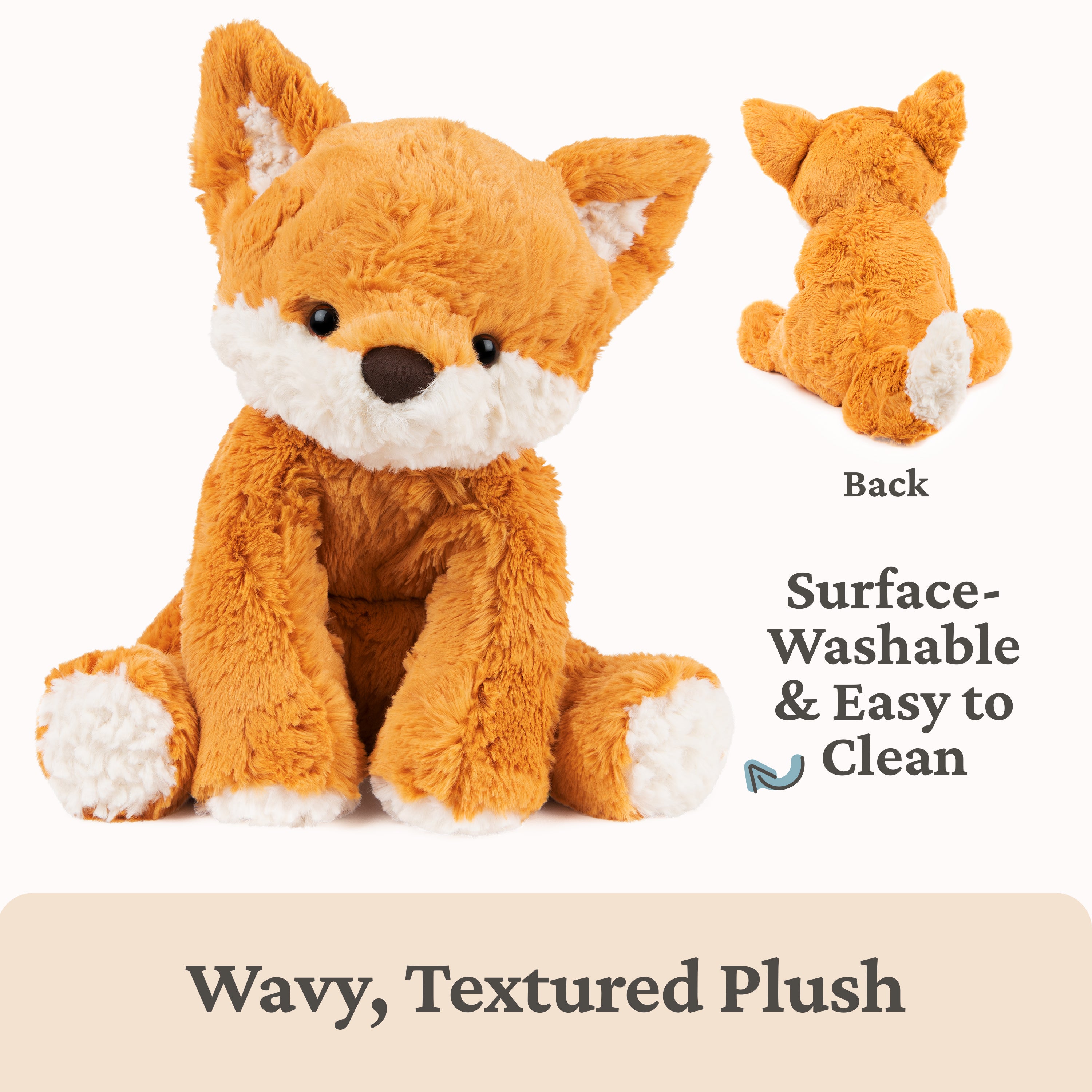 GUND Cozys Collection Fox Stuffed Animal Plush Toy for Ages 1 and Up, Orange, 10”