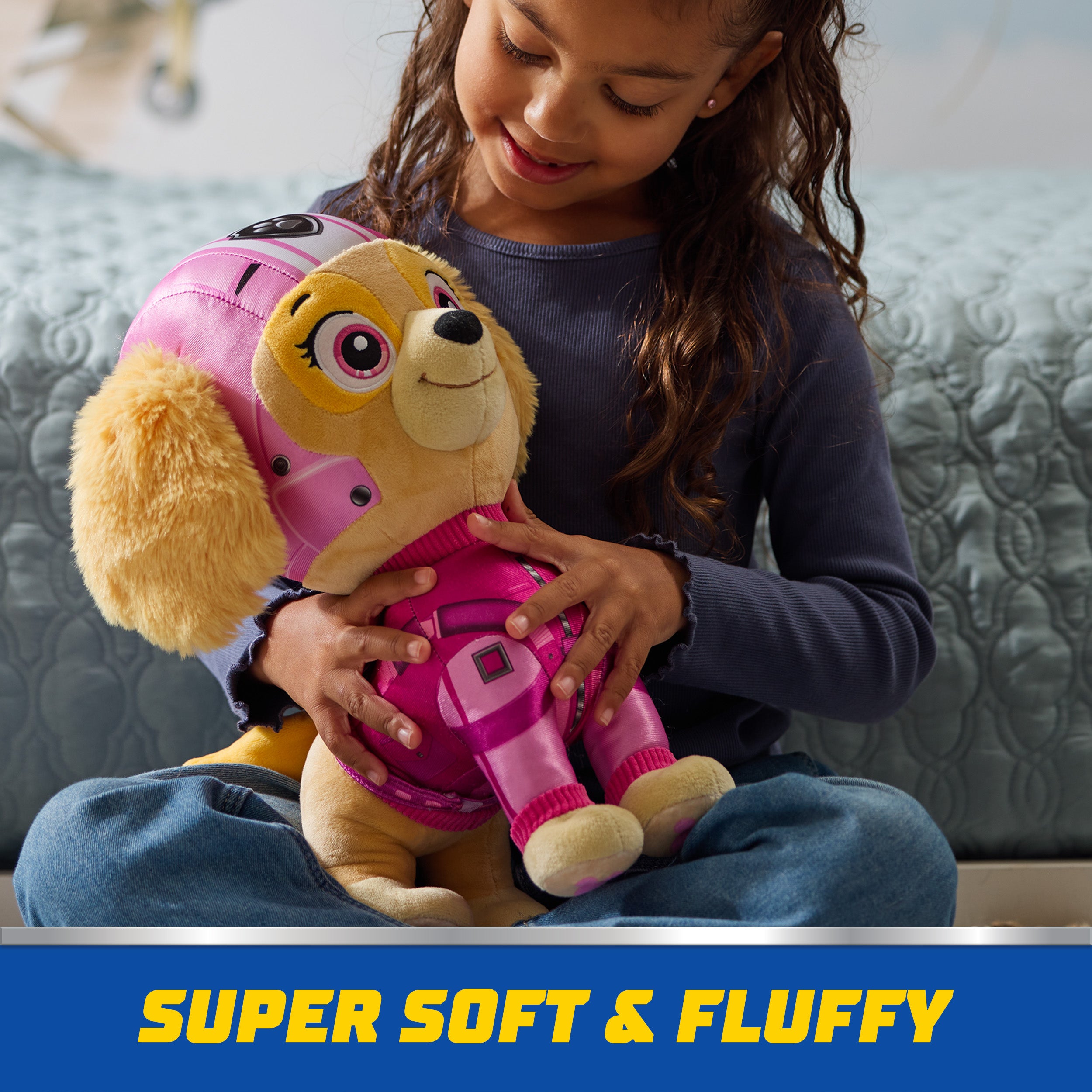 PAW Patrol: Air Rescue, Skye Plush Toy, 12-Inch Tall, Premium Stuffed Animals, with Removable Backpack, Kids Toys for Boys and Girls Ages 3 and up