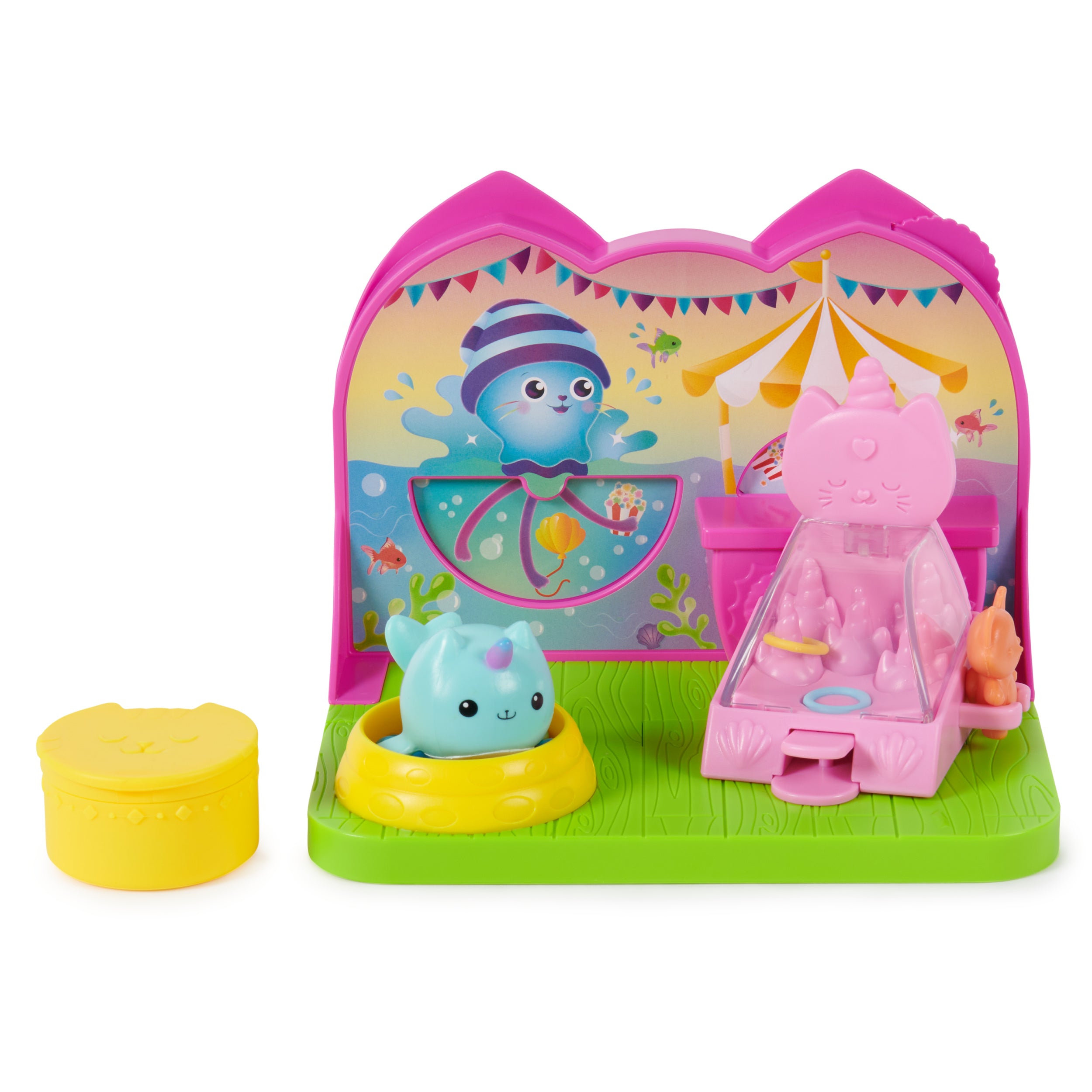 Gabby’s Dollhouse Kitty Narwhal’s Carnival Room, with Toy Figure, Surprise Toys and Dollhouse Furniture, Kids Toys for Girls & Boys 3+