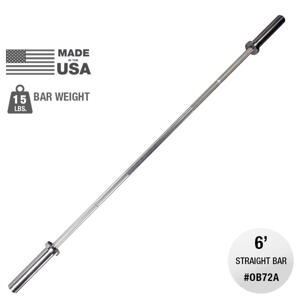Oly Bar, Made From Aluminum, 15Lb Weight, 6Ft, 28Mm Grip