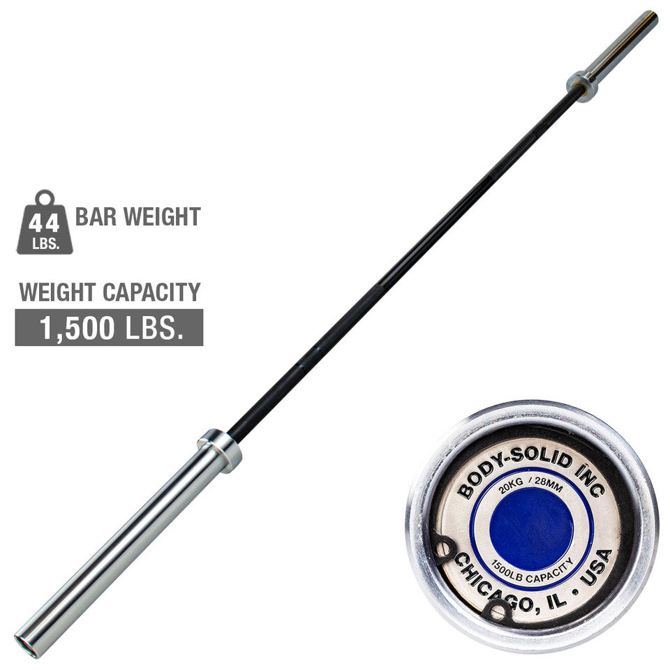 Olympic Bar, 7 Feet, 28Mm, Chicago Extreme 44Lbs