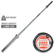 Olympic Bar, 7Ft, Chrome, 1000Lb Capacity - 30Mm Grip