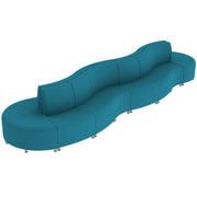 Pro Series Connect Curved Swell Seating, 16-Piece Set - Teal