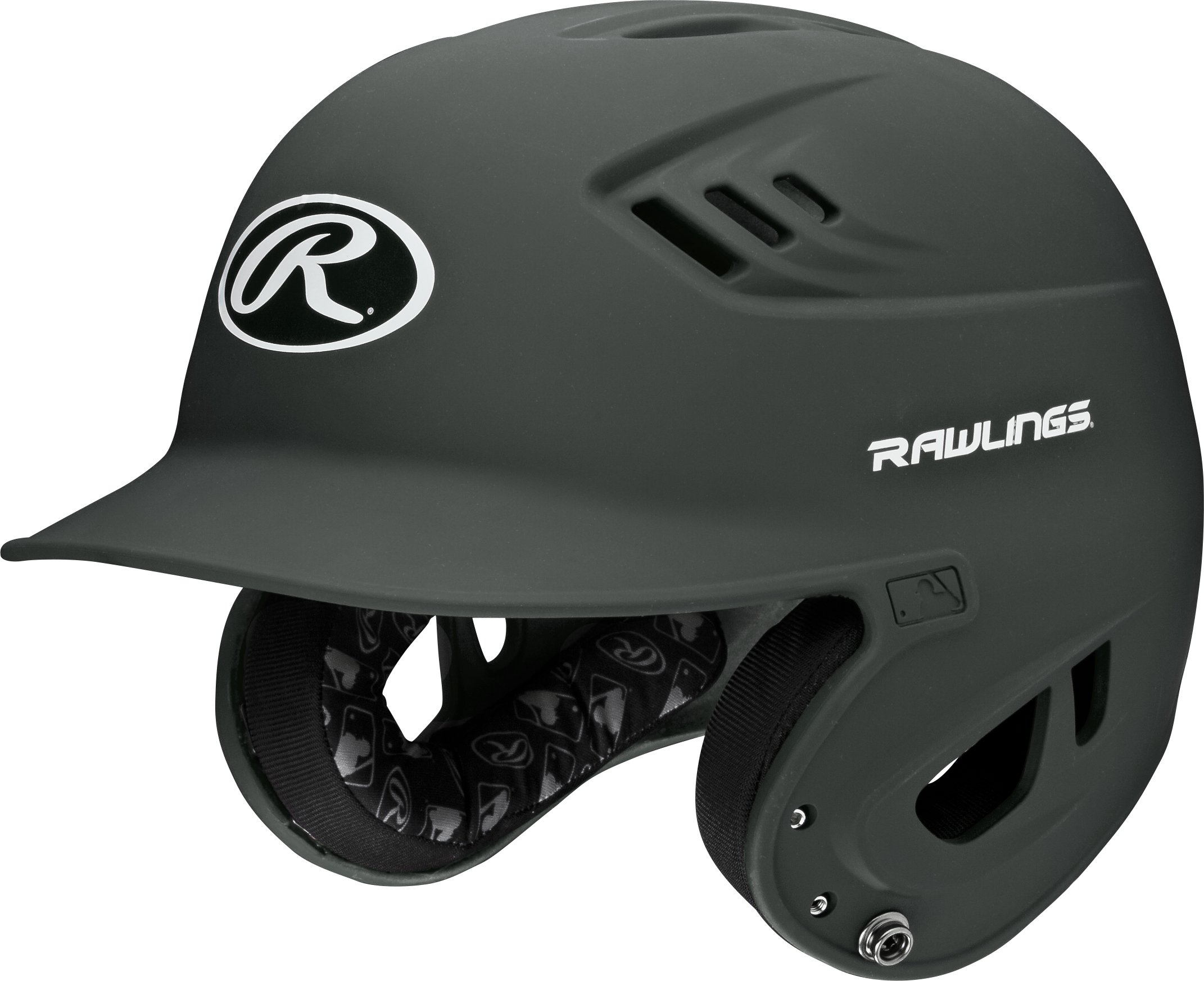 Rawlings R16 Matte Senior 1-Tone Baseball Helmet - Dark Green
