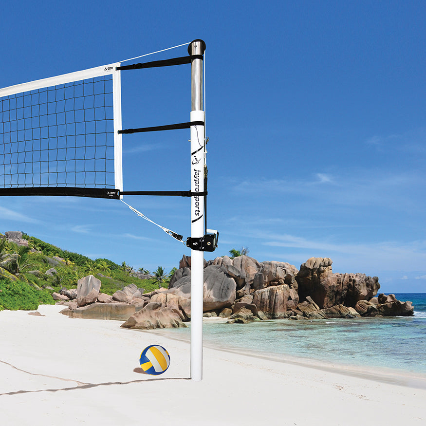 Beach Volleyball Upright (3-1/2 in. Ground Sleeve) - NFHS, NCAA, USVBA Compliant