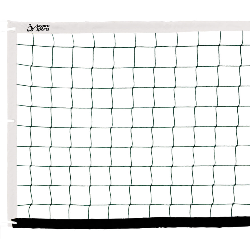 Beach Volleyball Replacement Net (4 in. Sq. - #36 Nylon Netting) - Collegiate Beach Size (28 ft.L x 39 in.H) (Black)