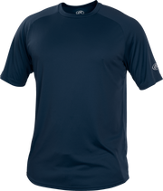 Rawlings Adult Crew Neck Short Sleeve Jersey - Small - Navy