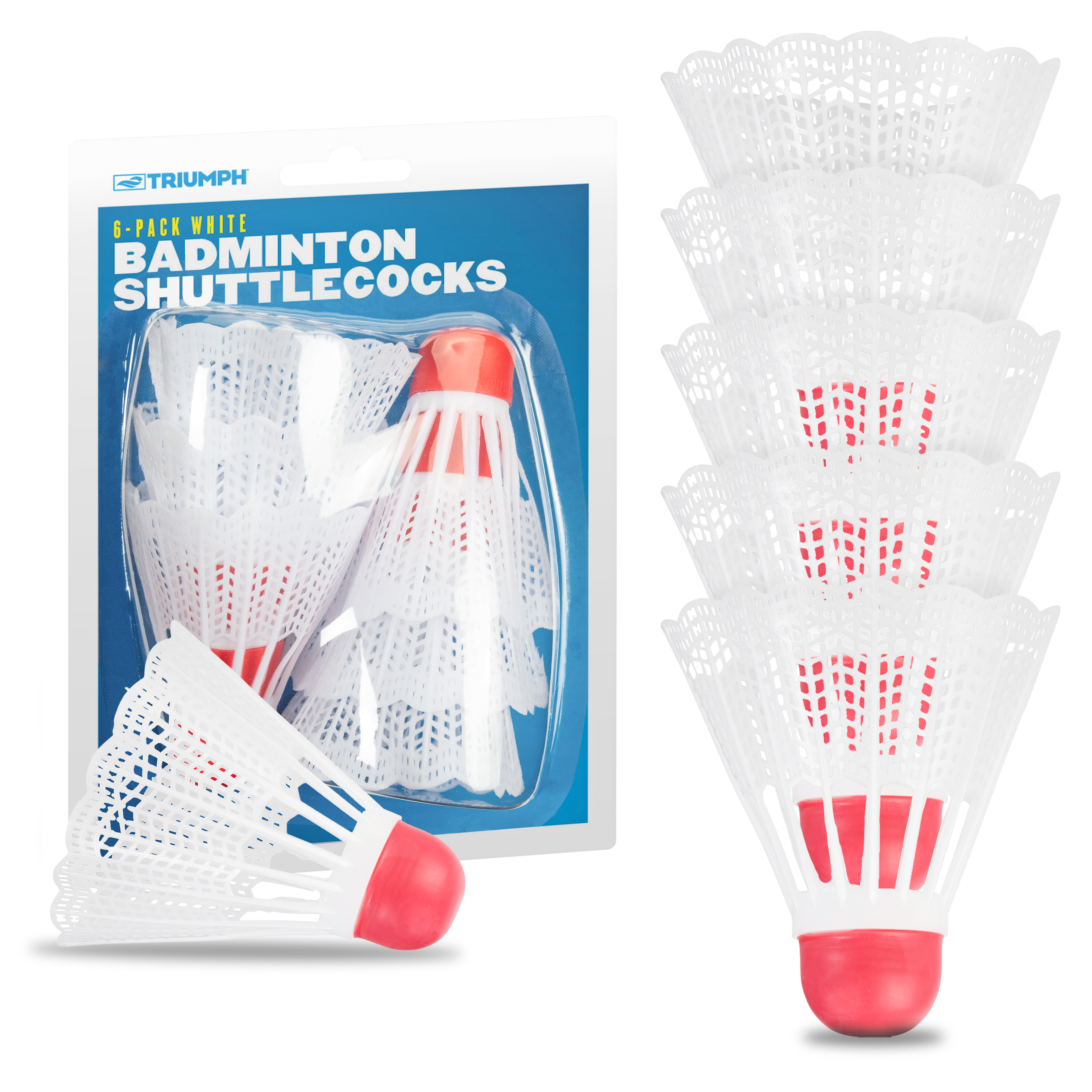 Triumph Shuttlecocks 6-Pack, White