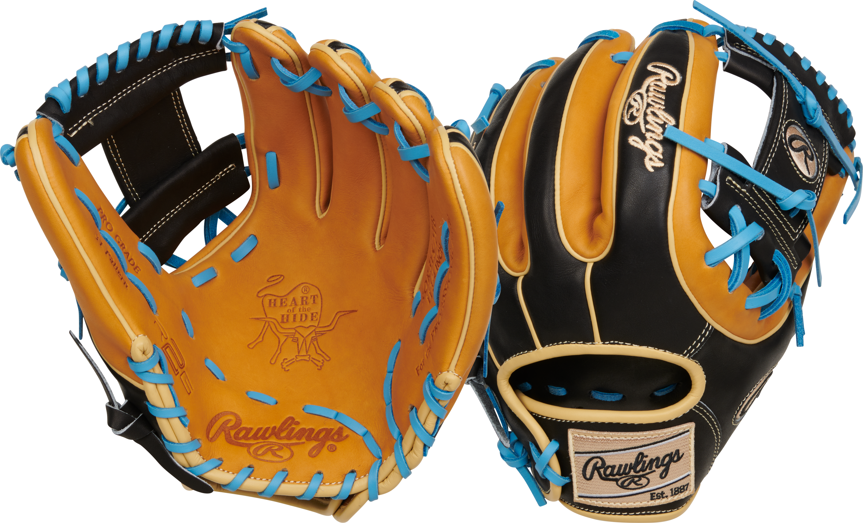 Rawlings Heart Of The Hide Series 11.75-Inch Baseball Glove  - Right Hand Thrower - Tan/Black