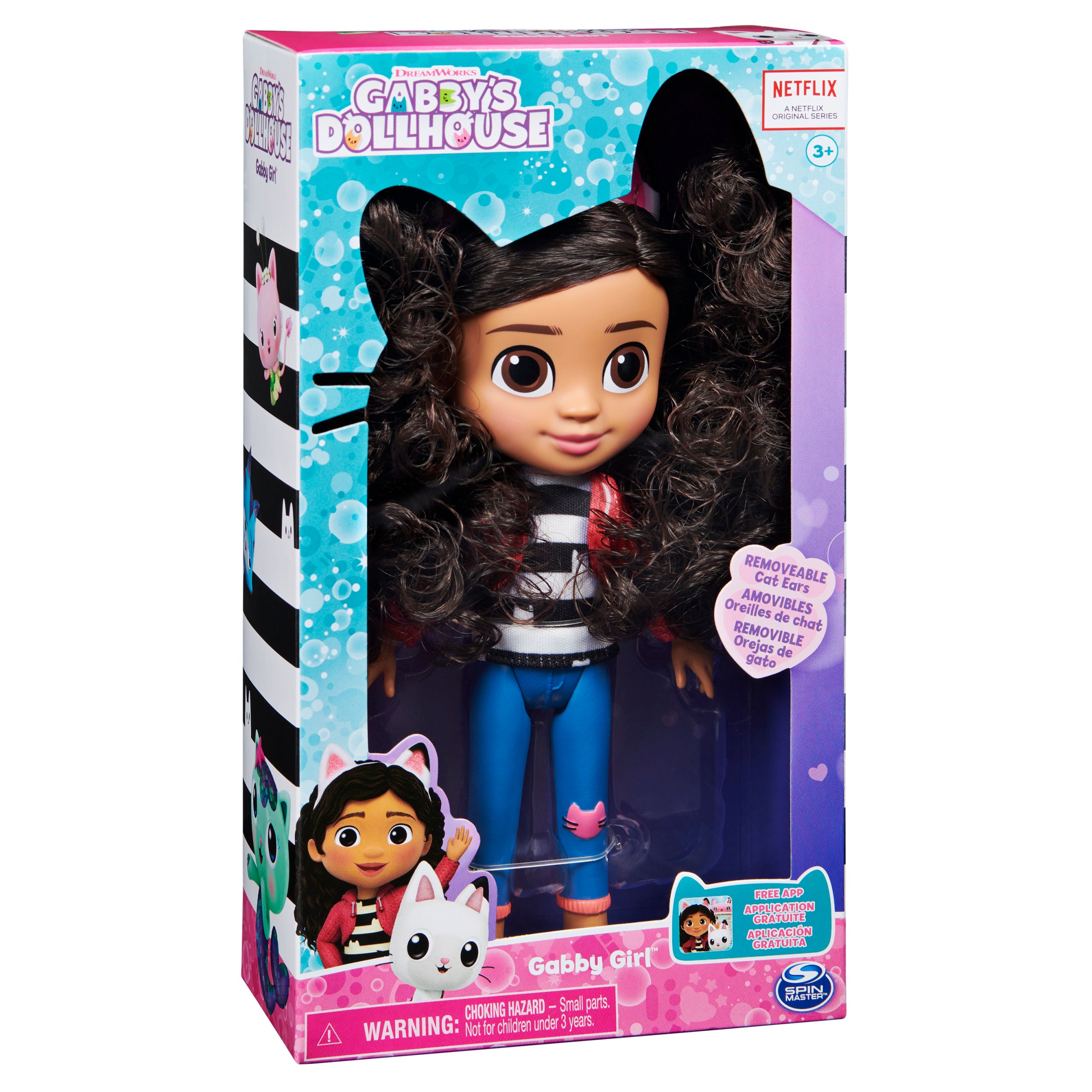 Gabby’s Dollhouse, 8-inch Gabby Girl Doll, Kids Toys for Ages 3 and up