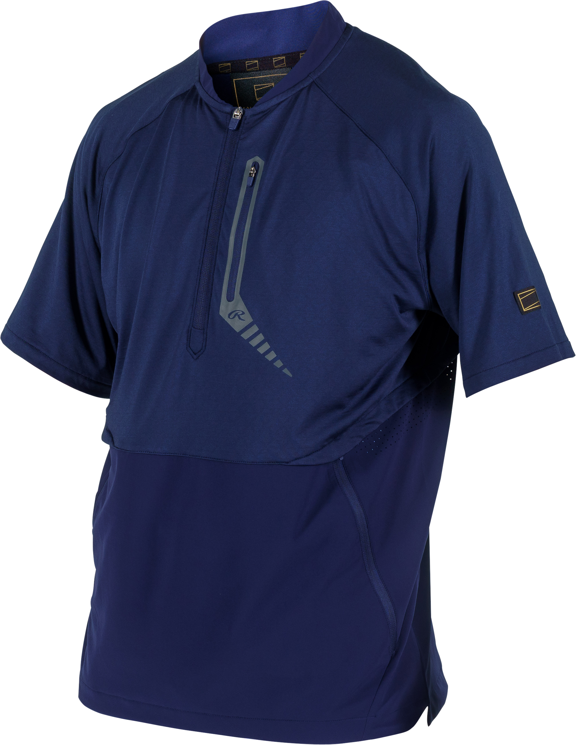 Rawlings Adult Gold Collection Short Sleeve Jacket - Small - Navy