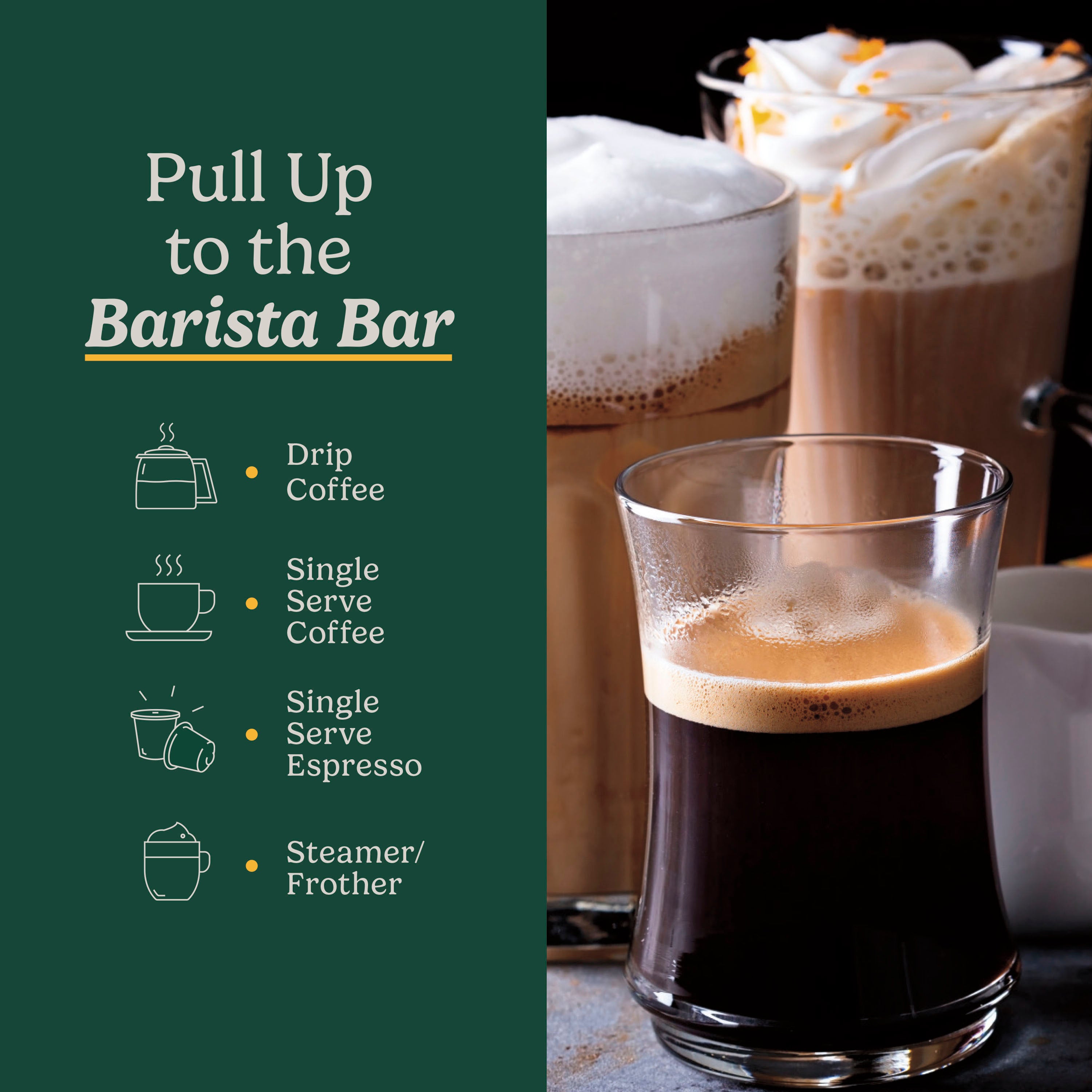 Coffee Center® Barista Bar 4-in-1 Coffee Maker - Matte Black