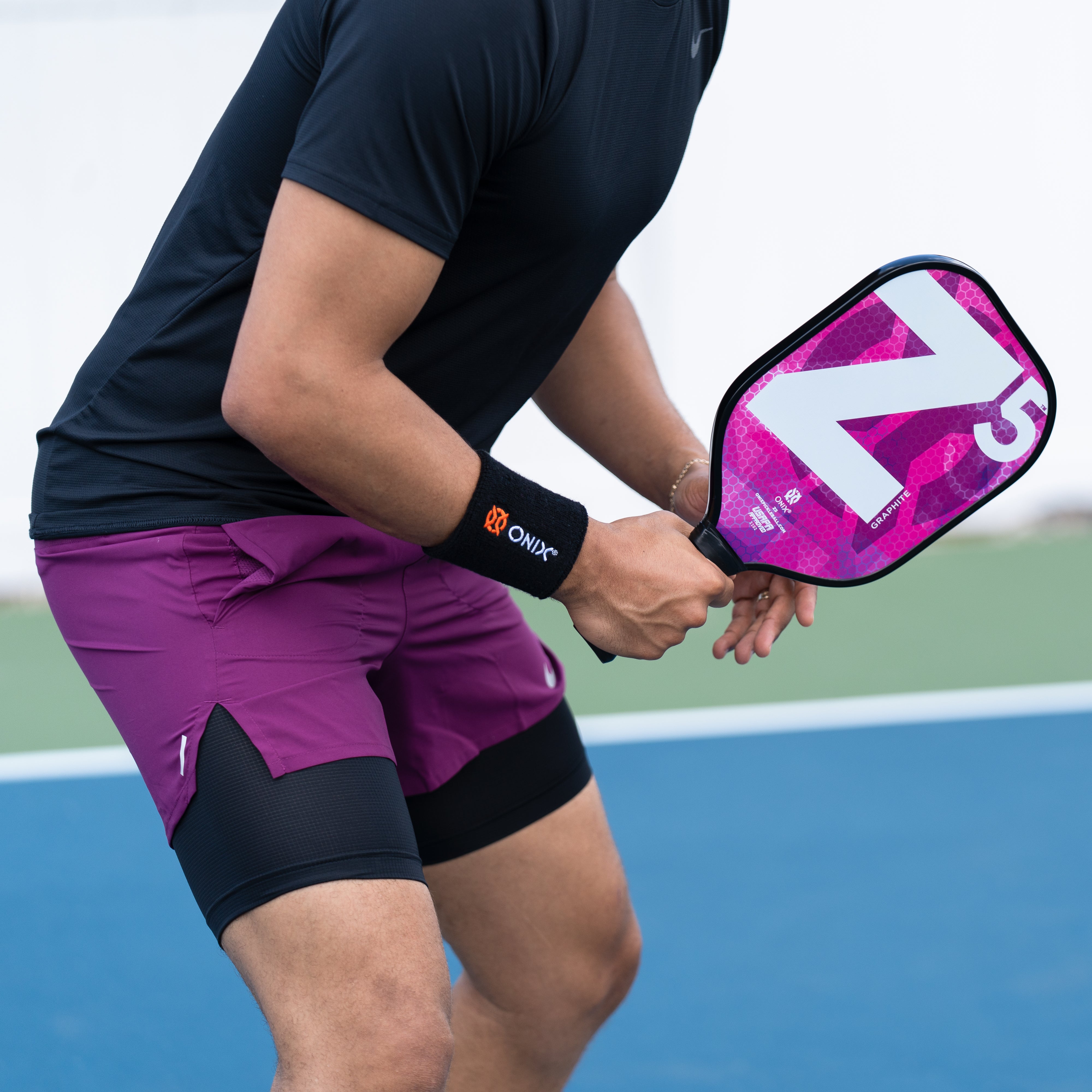 ONIX Pickleball Sweat Absorption Wristband - Black