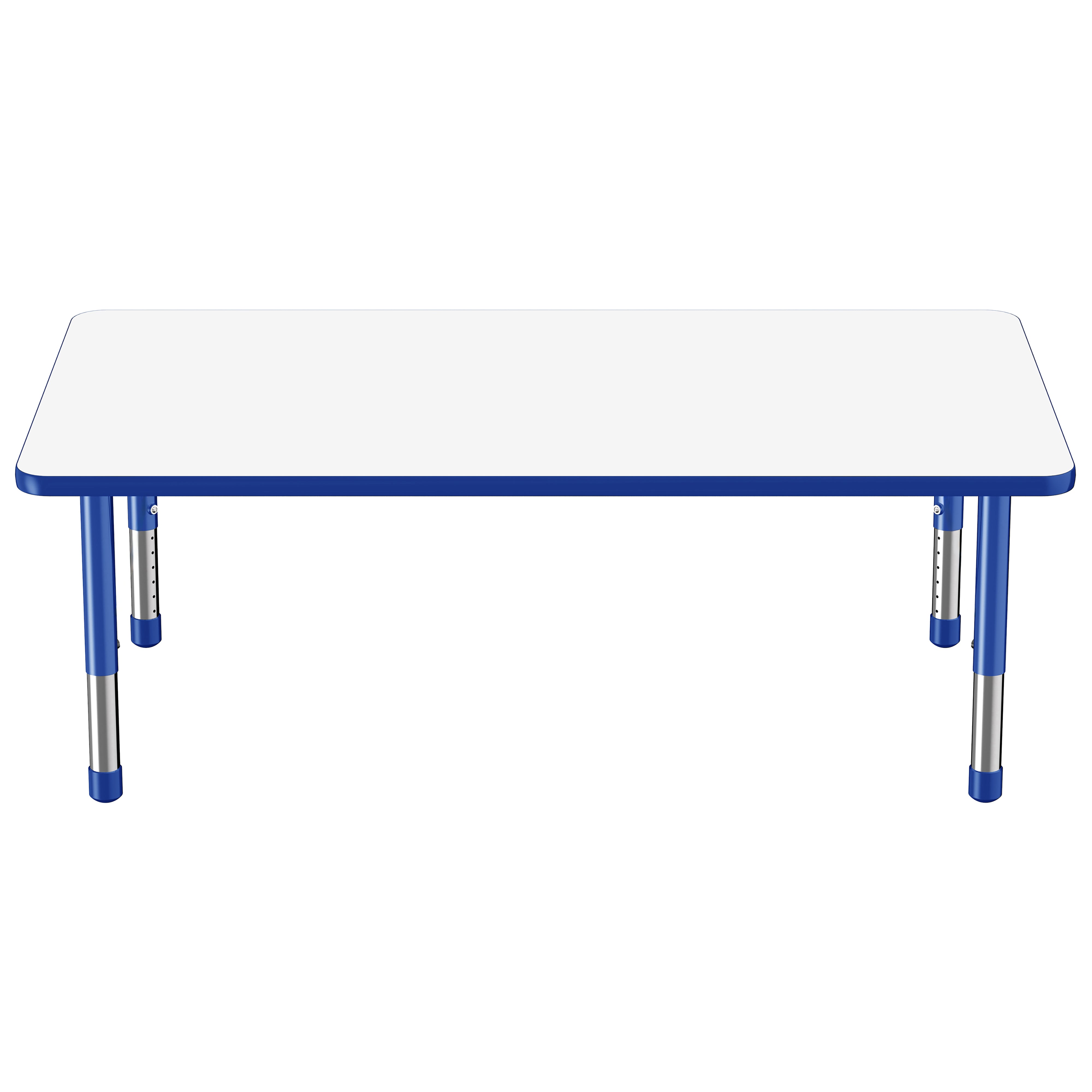 36" x 60" Rectangle Dry-Erase Activity Table with Adjustable Chunky Legs - Whiteboard/Blue