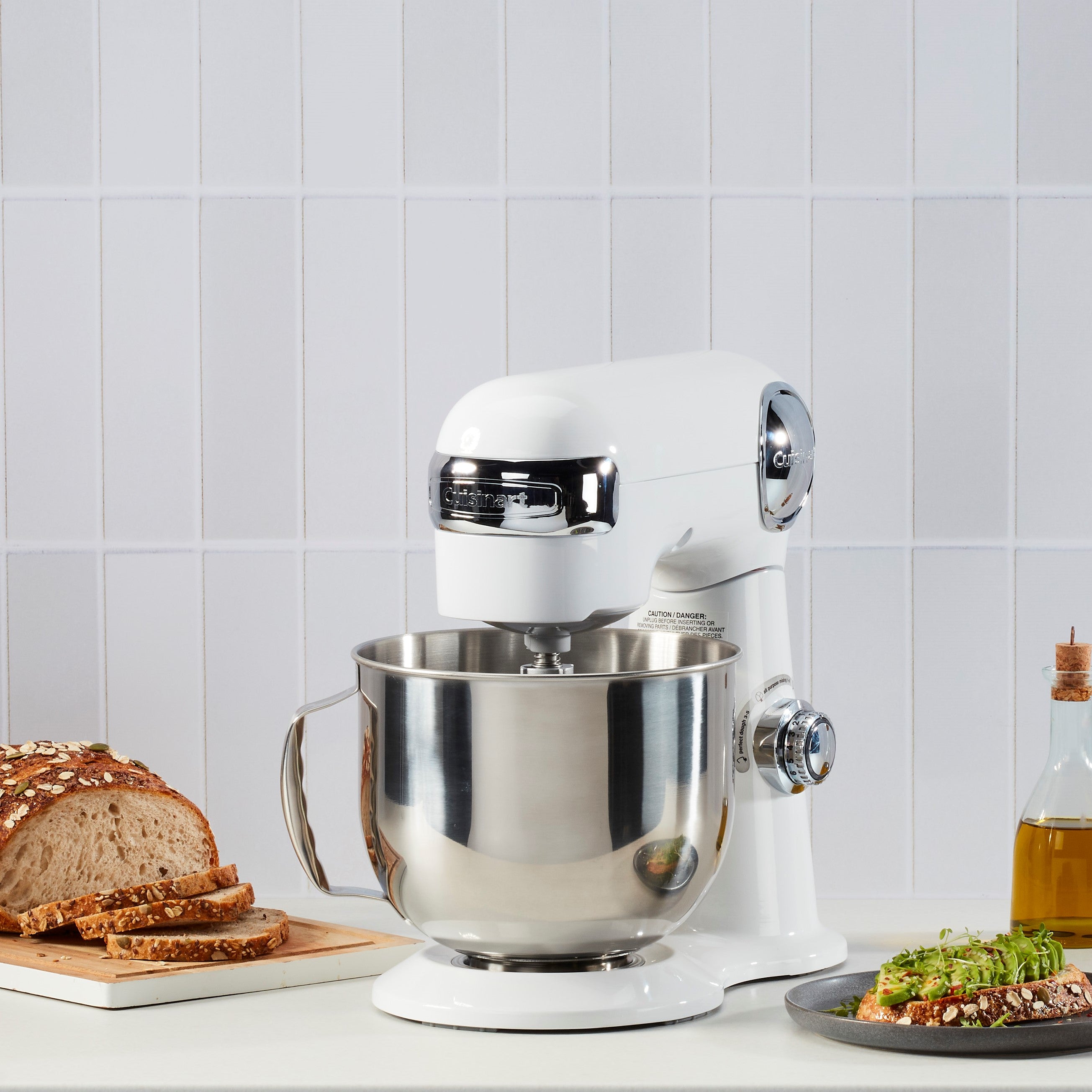 Precision Master 5.5-Quart Stand Mixer - White Linen