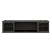 OfficeSource Palisades Wall Mounted Hutch with Sliding Doors - Gauntlet Gray