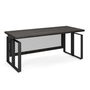 OfficeSource Palisades Industrial Height Adjustable Desk - 72" x 30" - Gauntlet Gray