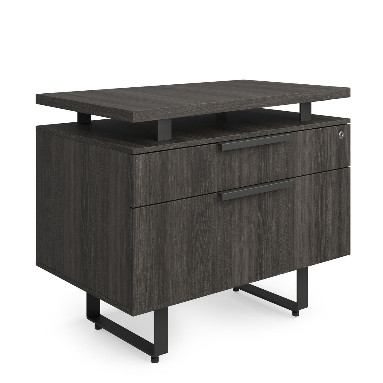 OfficeSource Palisades Two Drawer Lateral File - Gauntlet Gray