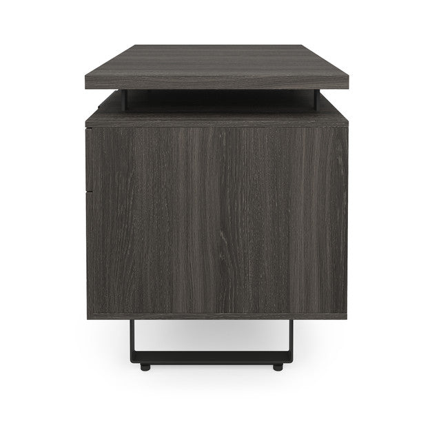 OfficeSource Palisades Two Drawer Lateral File - Gauntlet Gray