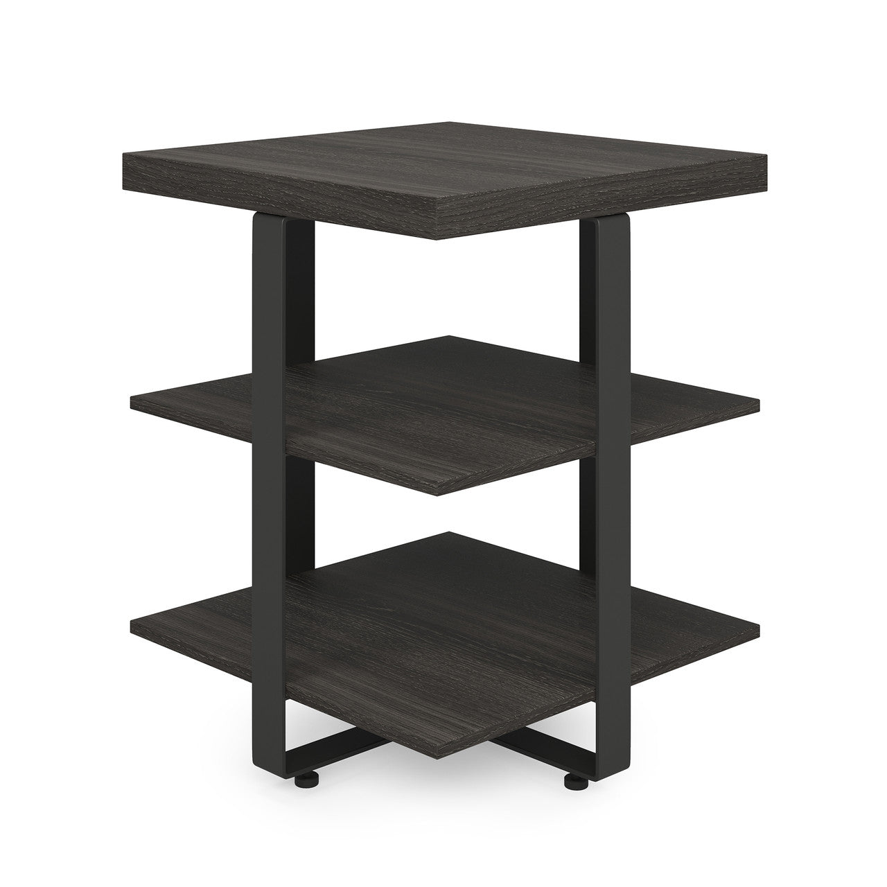 OfficeSource Palisades End Table - Gauntlet Gray