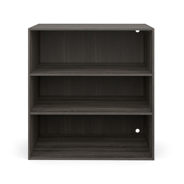 OfficeSource Palisades Bookcase Hutch - 36"W - Gauntlet Gray