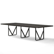 OfficeSource Palisades Sitting Height Conference Table - 120"W - Gauntlet Gray