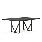 OfficeSource Palisades Sitting Height Conference Table - 72"W - Gauntlet Gray