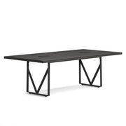 OfficeSource Palisades Sitting Height Conference Table - 96"W - Gauntlet Gray