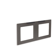 OfficeSource Palisades Optional Glass Doors - For Storage Cabinet(#EVS700) - Gauntlet Gray