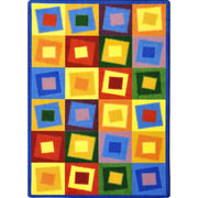 Off Balance 5'4" x 7'8" area rug in color Brights