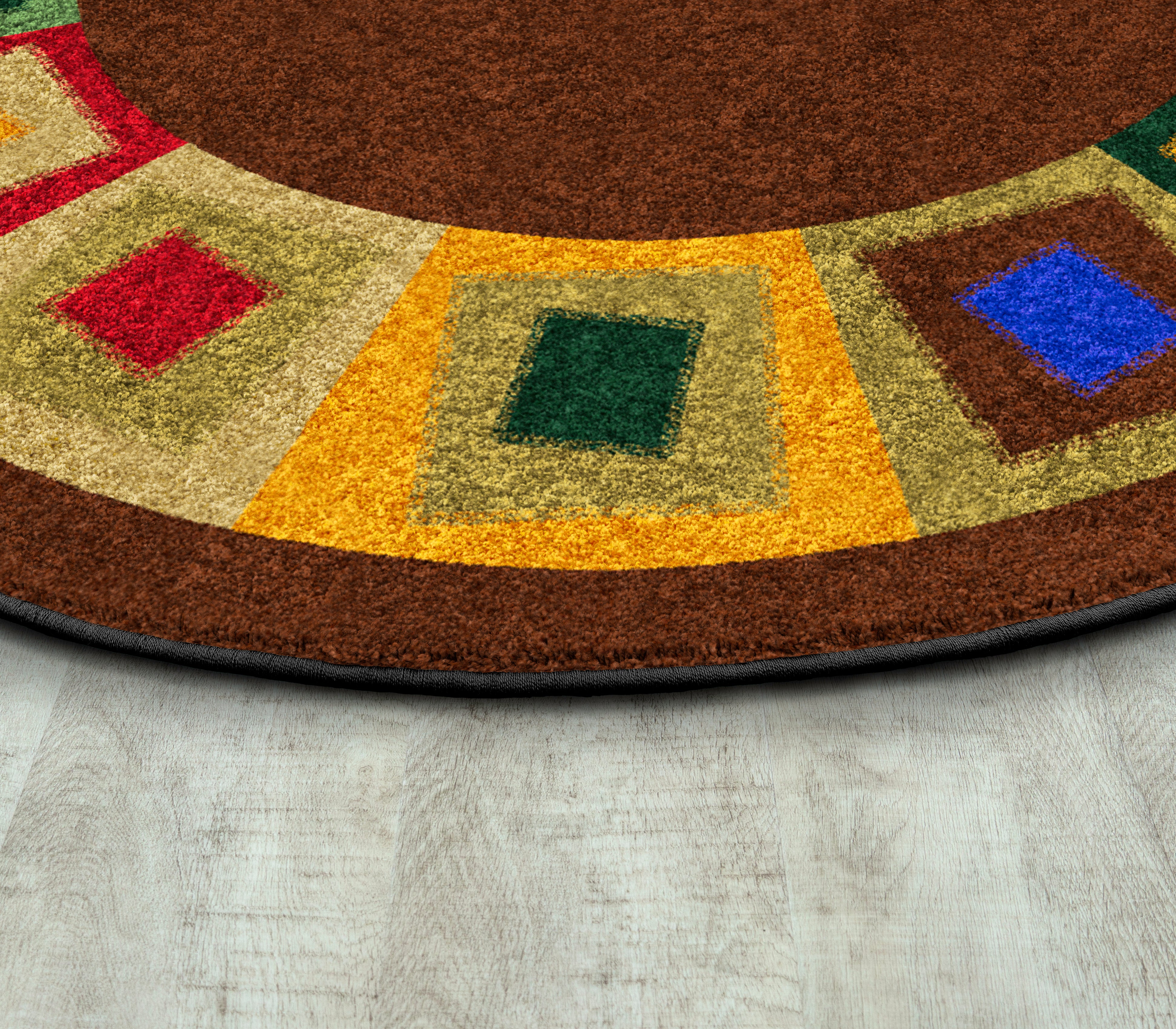 Off Balance 13'2" Round area rug in color Neutrals