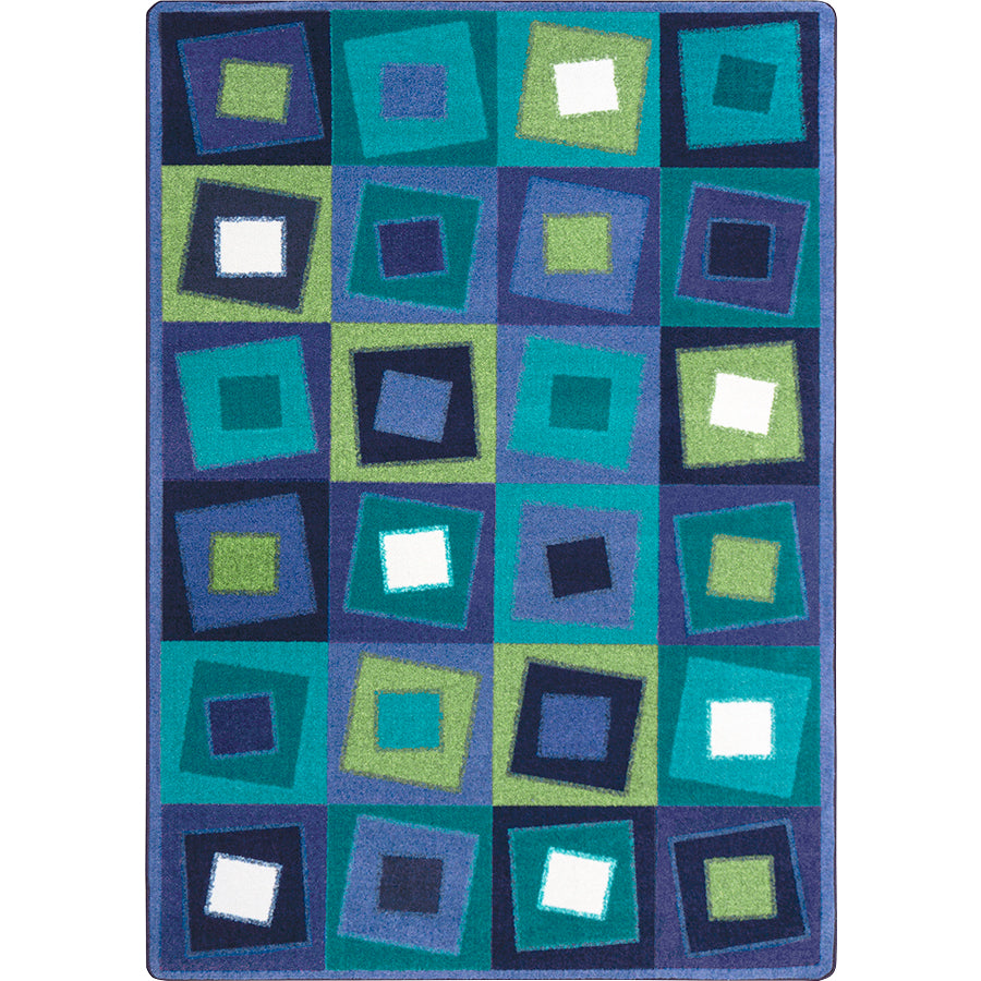 Off Balance 5'4" x 7'8" area rug in color Violet