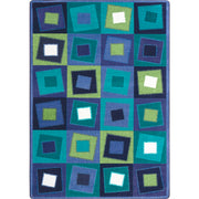Off Balance 7'8" x 10'9" area rug in color Violet