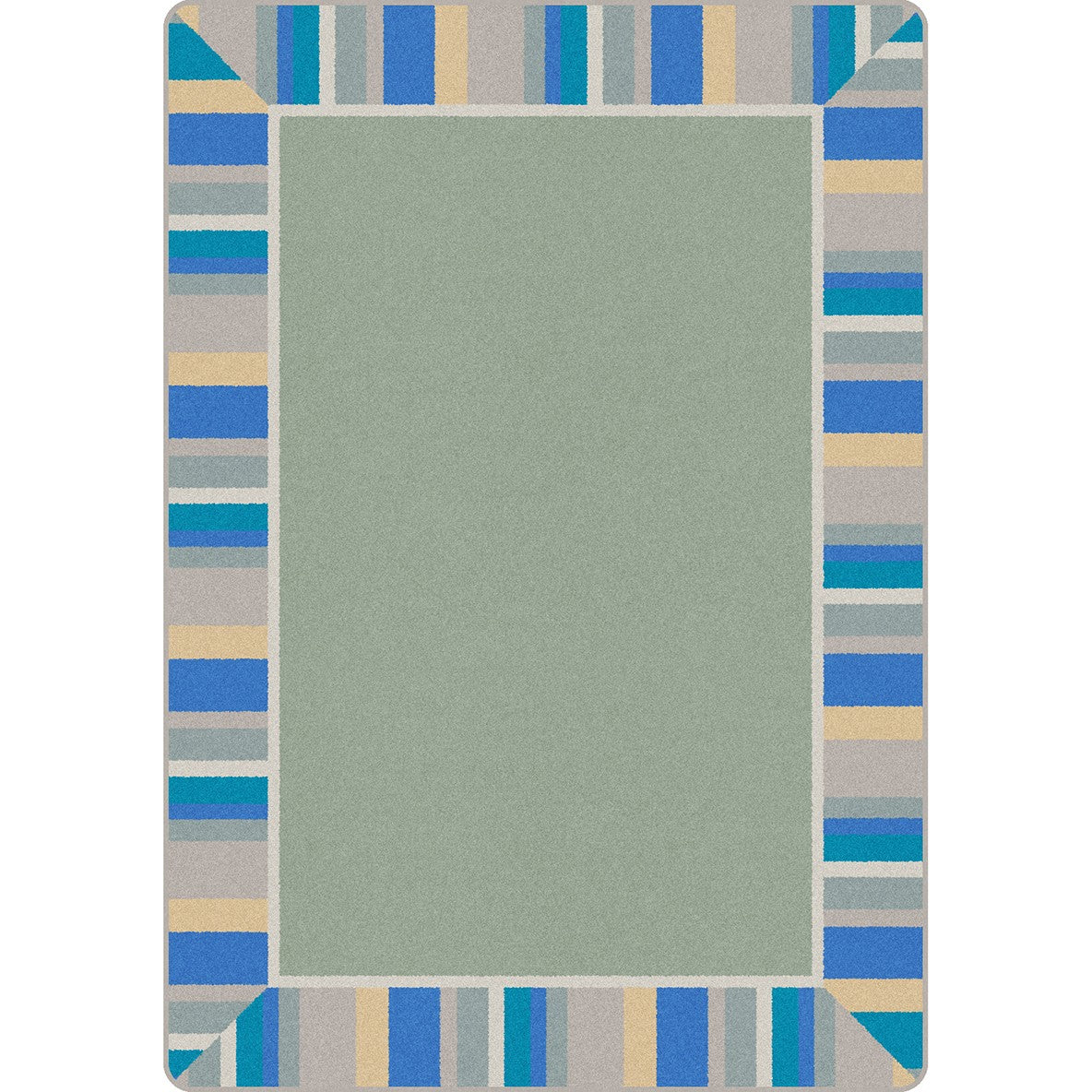 Off the Cuff 7'8" x 10'9" area rug in color Sage