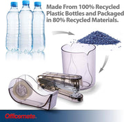 3PC Organizer Set (Pencil Cup, Stapler, Tape Dispenser), Made from Recycled Bottles