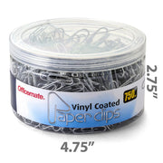 750 Paper Clips, Assorted Sizes, Reusable Storage Tub
