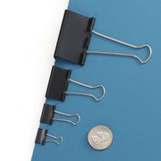 Binder Clips, Large, 2" Wide, 1" Capacity