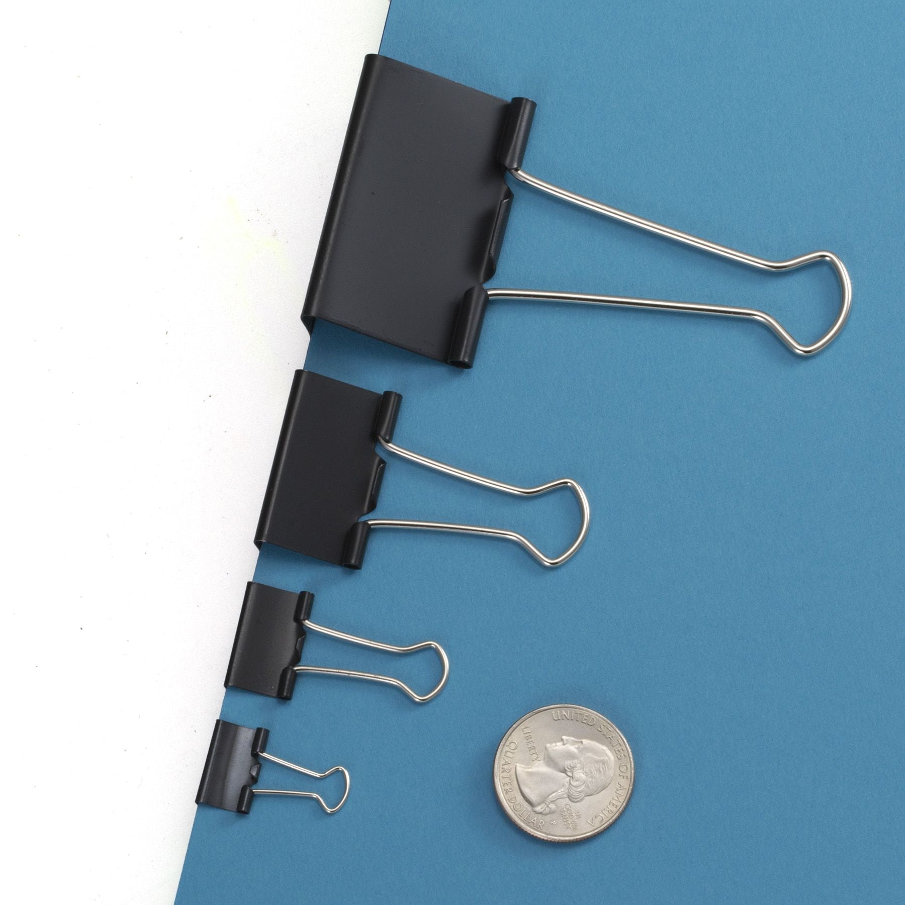 Binder Clips, Large, 2" Wide, 1" Capacity