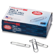 Paper Clips, #1 Non-Skid, 100/Box