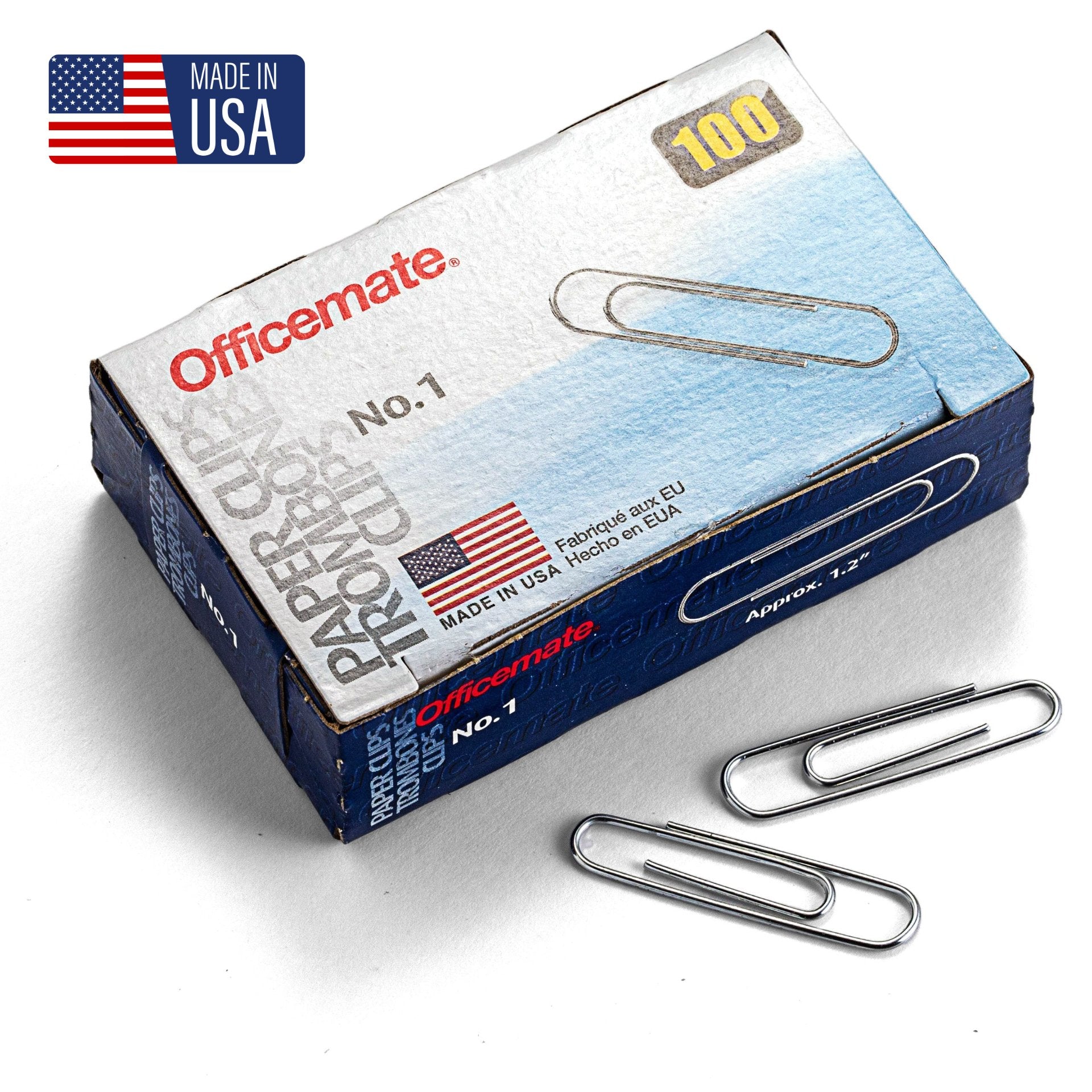 Paper Clips, #1 Gem, 100/Box