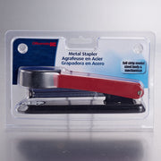 Stapler, Metal, Full Strip, Assorted Colors, Clamshell