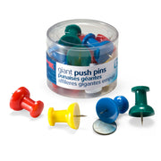 Push Pins, Giant, 1.5" w/0.437" Pins, 12/Tub