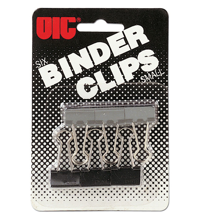 Binder Clips, Small, 3/4" Wide, Carded
