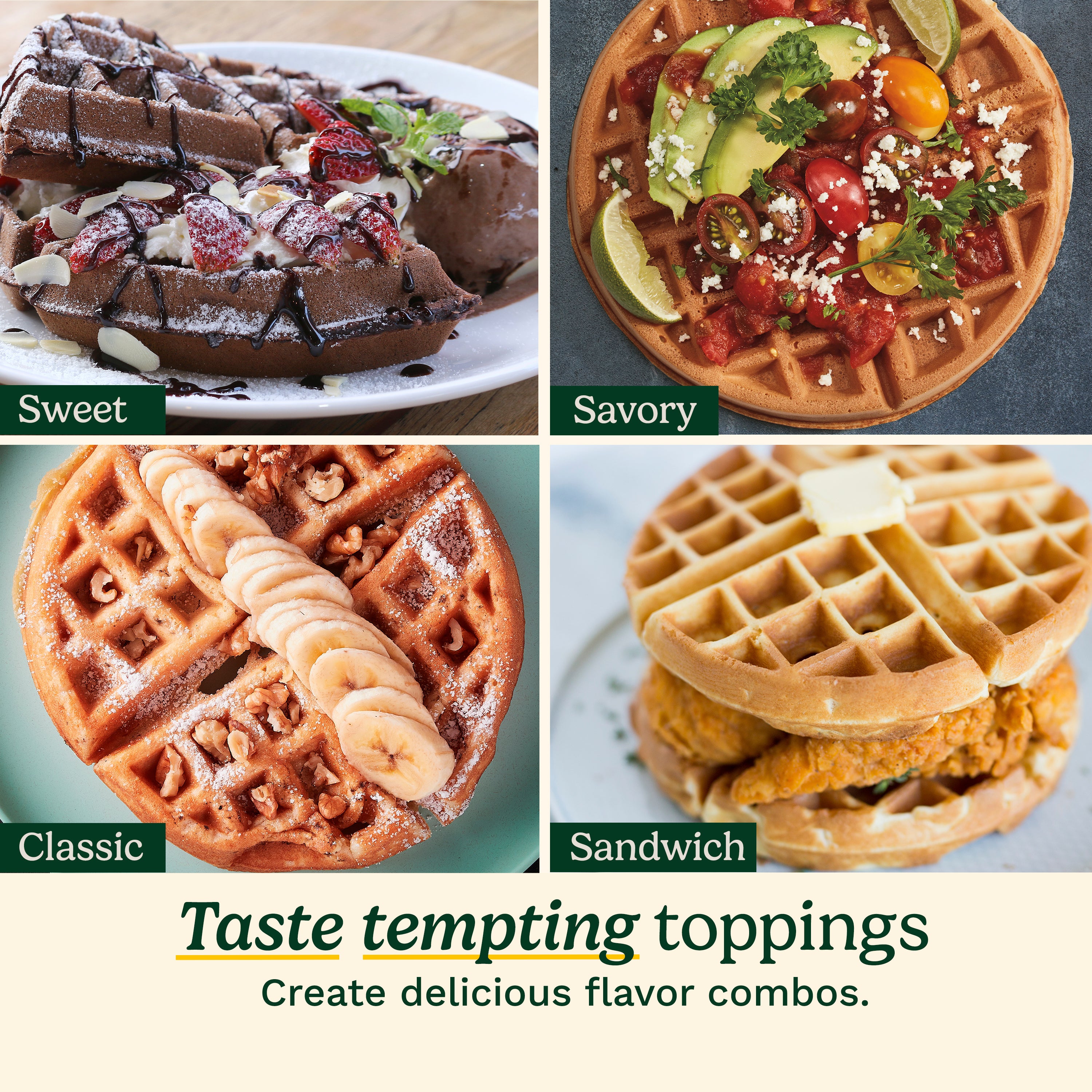Double Flip Belgian Waffle Maker