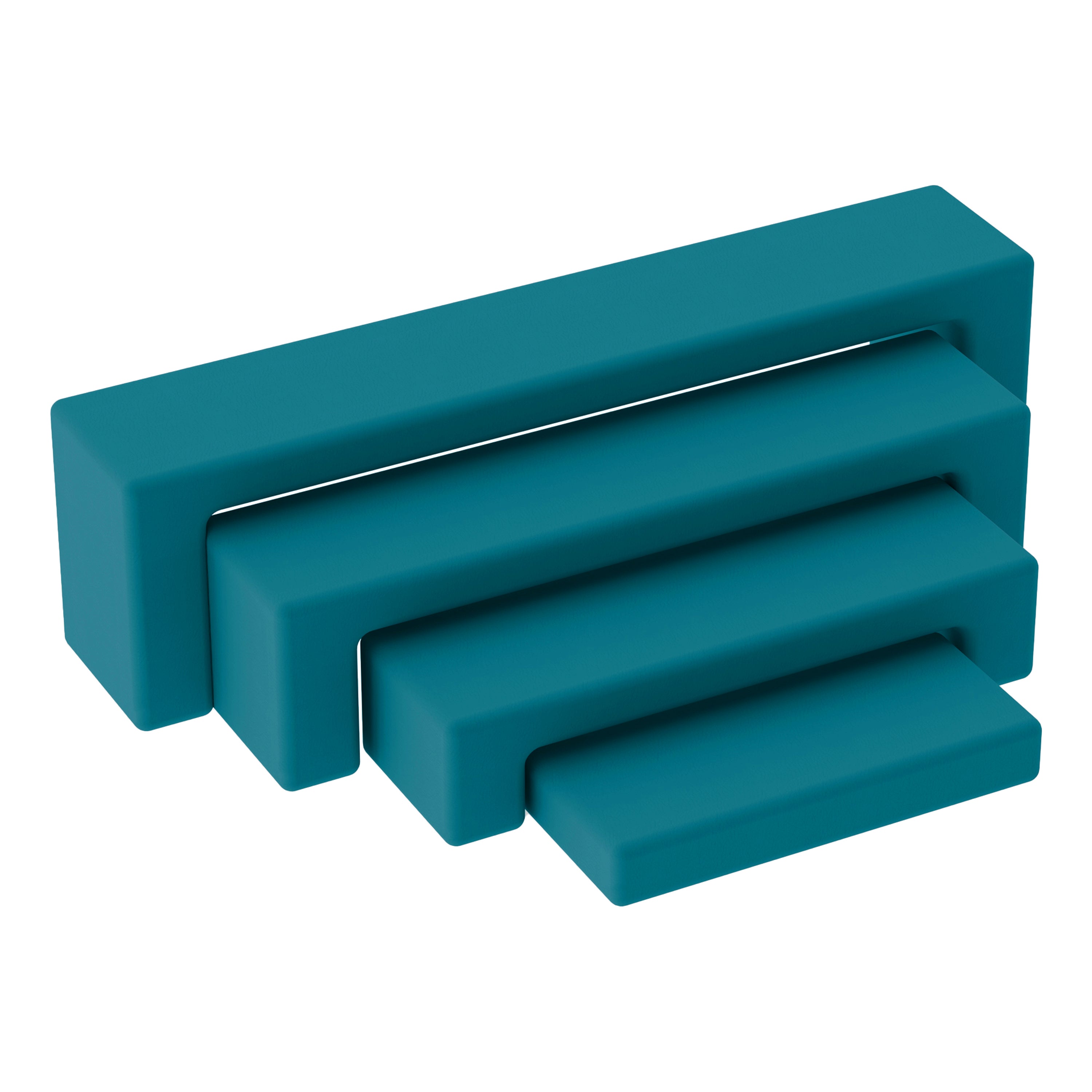 Pro Series Nesting Benches, 4-Piece Set - Teal