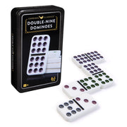 Spin Master Games, Cardinal Classics Double Nine Dominoes Set in Storage Tin, Dominoes for Kids, Classic Game for Adults & Kids Ages 8 and up