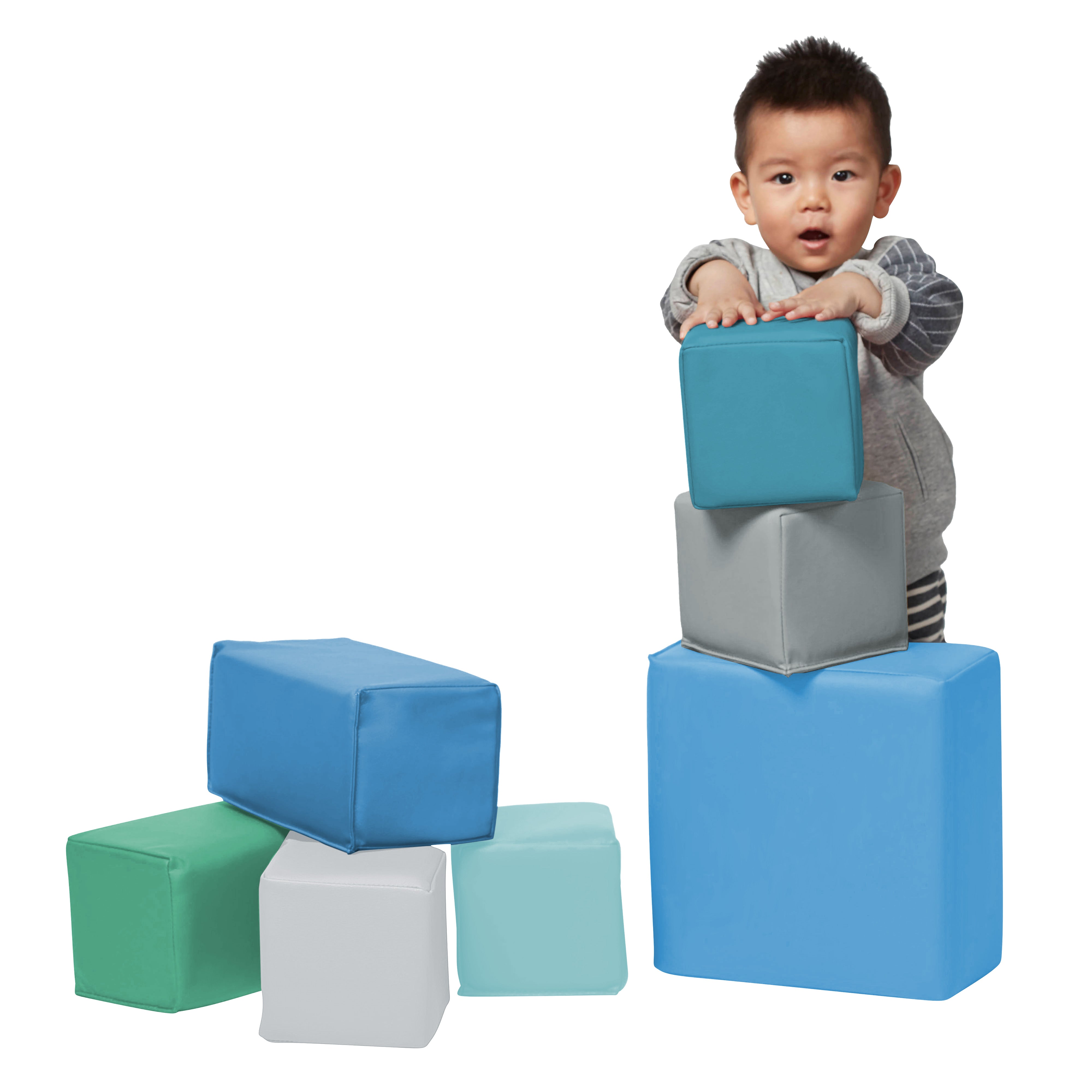 SoftZone Toddler Foam Blocks 7-Piece - Contemporary
